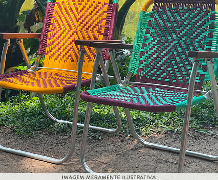 Cadeira Japú - Roxo e Verde Água | WestwingNow