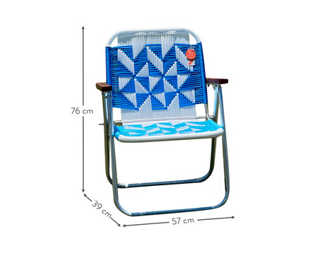 Cadeira Japú - Branco e Azul | WestwingNow