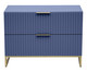 Mesa de Cabeceira Ondulada Maxi - Azul, Azul | WestwingNow