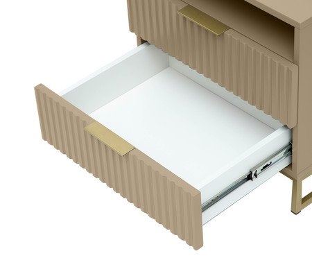Mesa de Cabeceira Ondulada Frapê | Westwing