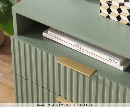 Mesa de Cabeceira Ondulada Frapê | Westwing