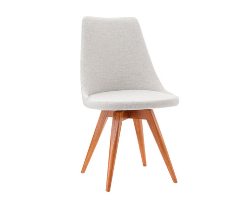 Cadeira em Madeira e Tecido Ella - Branco, Branco | WestwingNow