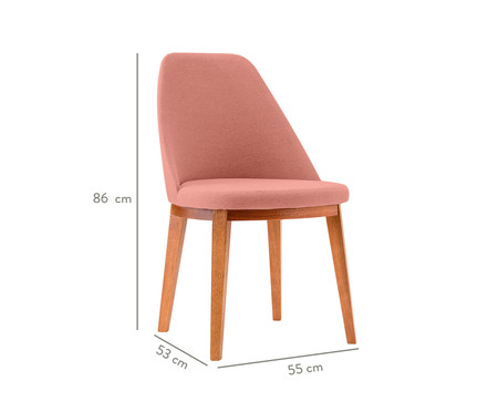 Cadeira de Madeira Lisa - Rosé | WestwingNow