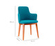 Cadeira de Madeira com Braço Mary - Azul Turquesa, Azul | WestwingNow