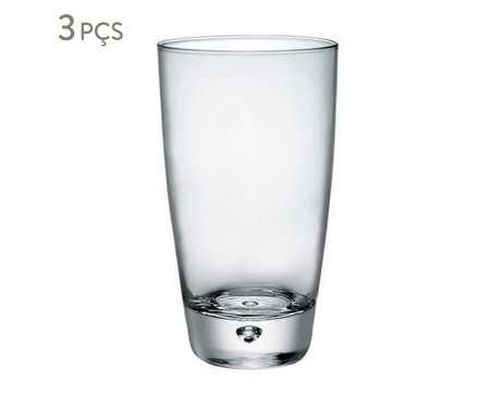 Jogo de Copos Long Drink em Vidro Berenice - Transparente