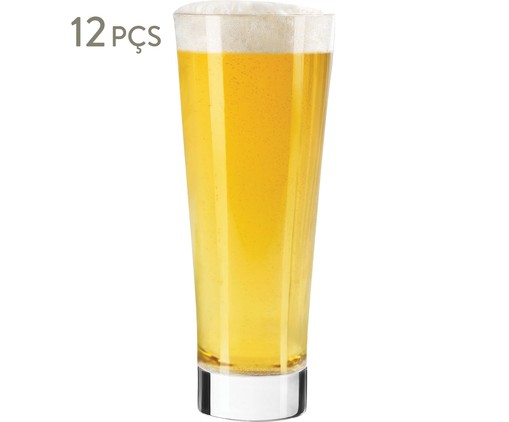 Jogo de Copos para Cerveja Clarice - Transparente, Transparente | WestwingNow