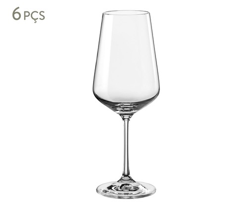 Jogo de Taças para Vinho em Cristal Alya - Transparente, Transparente | WestwingNow