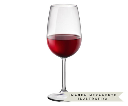 Jogo de Taças para Vinho Tinto em Cristal Marvin - Transparente | WestwingNow