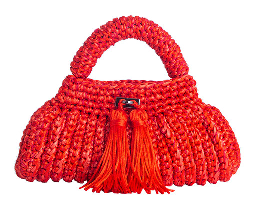 Clutch em Crochê Cantiga - Flower Passion, red | WestwingNow