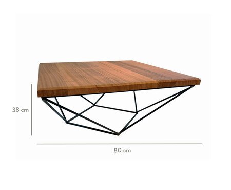 Mesa de Centro em Madeira Maciça Angelim - Natural | WestwingNow