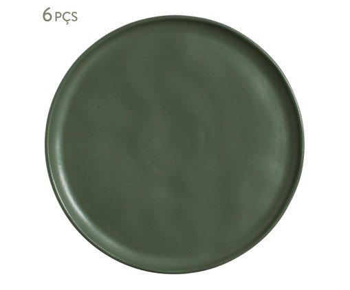 Jogo de Pratos Raso Bio Leaf Verde, Verde | WestwingNow