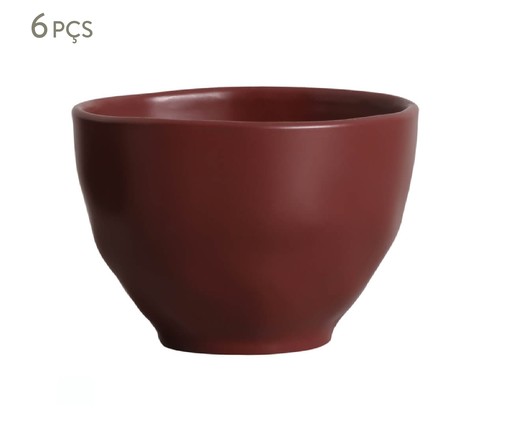 Jogo de Bowls Bio Stoneware Berry Vinho, Vermelho | WestwingNow