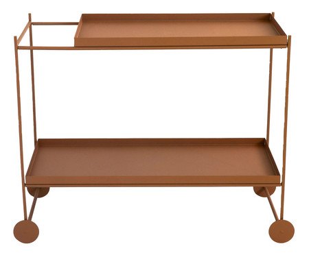 Carrinho Organizador Wire - Terracota | Westwing