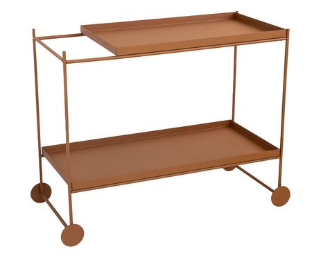 Carrinho Organizador Wire - Terracota | Westwing