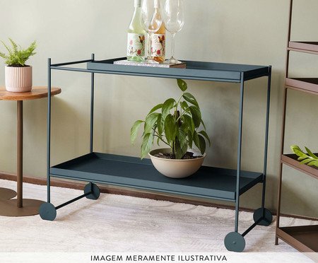 Carrinho Organizador Wire - Azul | Westwing