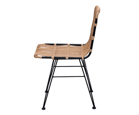 Cadeira Makati - Natural e Preto | WestwingNow