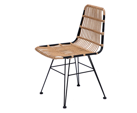 Cadeira Makati - Natural e Preto | WestwingNow