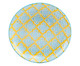 Prato para Sobremesa em Porcelana Bart - Amarelo e Azul, Azul | WestwingNow