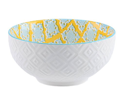 Bowl em Porcelana Bart - Amarelo e Azul, Azul | WestwingNow