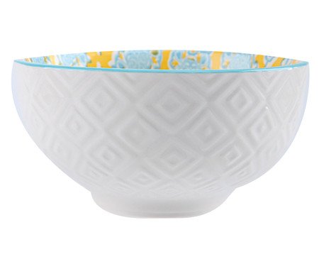 Bowl em Porcelana Bart - Amarelo e Azul | Westwing