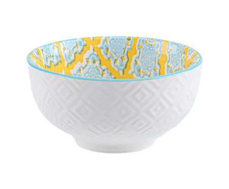 Bowl em Porcelana Bart - Amarelo e Azul | Westwing