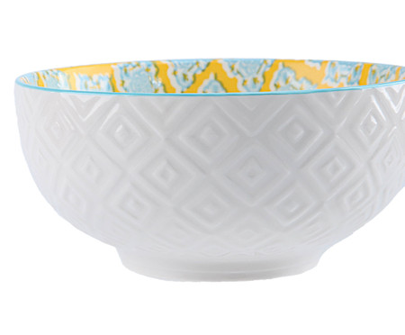 Bowl em Porcelana Bart - Amarelo e Azul | WestwingNow