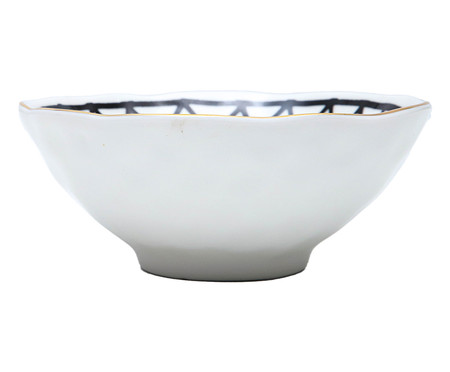 Bowl em Porcelana Sam - Branco e Preto | WestwingNow