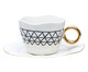 Xícara para Café em Porcelana Sam - Preto e Branco, Branco | WestwingNow