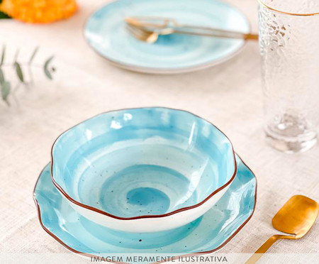 Bowl em Cerâmica Victoria - Azul | WestwingNow