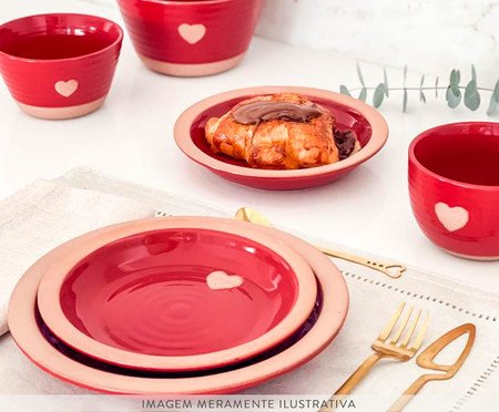 Bowl em Porcelana Lala Vermelho - 680ml | Westwing
