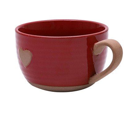 Caneca em Porcelana Lala Vermelho | Westwing