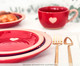 Prato Raso em Porcelana Lala - Vermelho, Vermelho | WestwingNow
