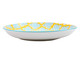 Prato Raso em Porcelana Bart - Amarelo e Azul, Azul | WestwingNow
