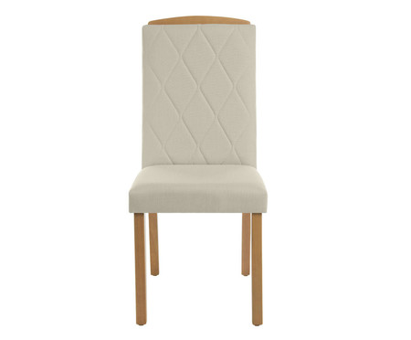 Cadeira Daisy - Off White e Natural | WestwingNow
