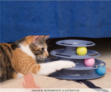Torre de Bolinhas para Gatos  - Azul | Westwing