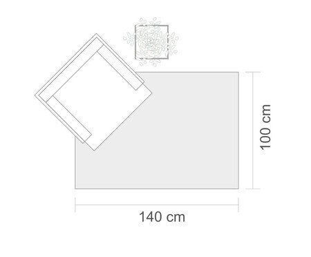 inativado_Tapete Sofia Place - 100X140cm | Westwing
