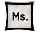 Jogo de Capas de Almofadas em Algodão Ms. Mr., Preto e Branco | WestwingNow