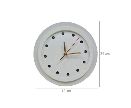Relógio de Parede em Cimento Ray - Cinza | WestwingNow