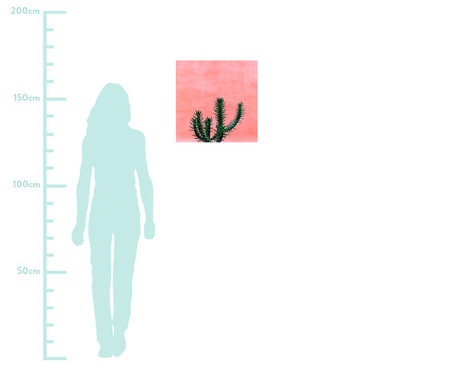 Placa Decorativa Cactus - 40x40cm | WestwingNow