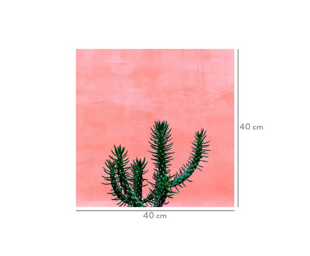 Placa Decorativa Cactus - 40x40cm | WestwingNow