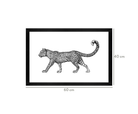 Quadro com Vidro Cheetah - 60x40cm | WestwingNow