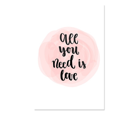Placa Decorativa All You Need is Love - 40x60cm | WestwingNow
