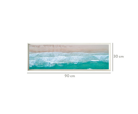 Quadro com Vidro Ocean - 90x30cm | WestwingNow