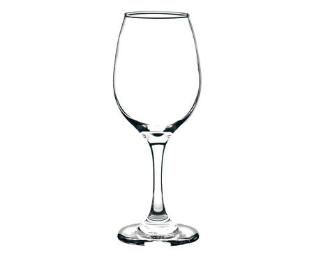 Taça de Vinho Tinto em Vidro Camélia - Transparente