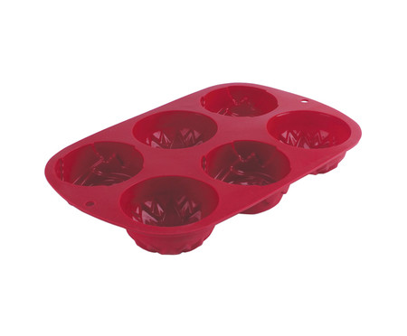 Forma de Silicone para Cupcakes Tivoli - Vermelho