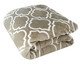 Cobertor Toque de Seda Estampado Liz - Creme, Cinza | WestwingNow