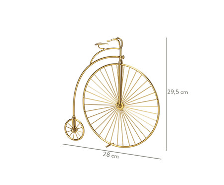 Escultura Bicicleta em Metal Georgina -  Dourado | WestwingNow