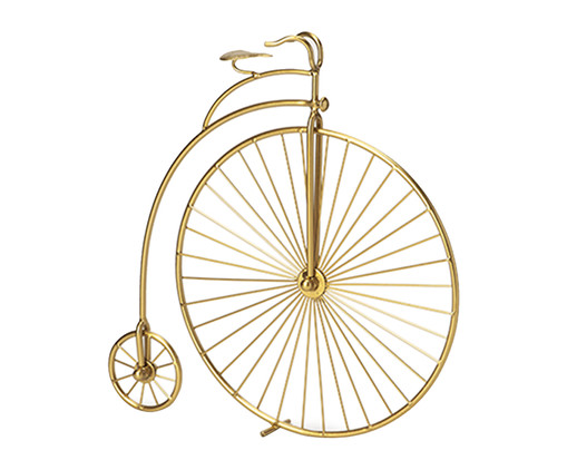 Escultura Bicicleta em Metal Georgina -  Dourado, Dourado | WestwingNow