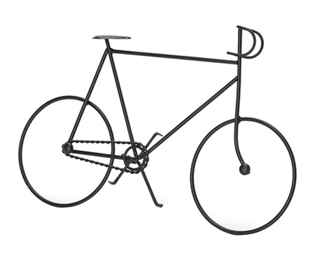 Escultura Bicicleta - Preto