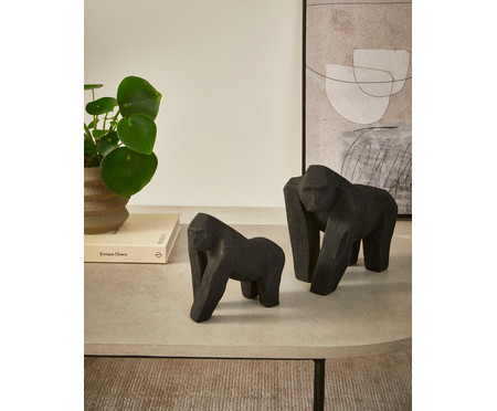 Escultura Gorila - Preto | WestwingNow